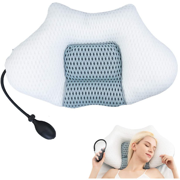 Idle Hippo Cervical Pillow For Sleeping, Adjustable Height Contour Orthopedic Pillow, 3d Air